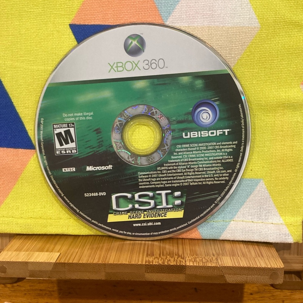 CSI: Hard Evidence for Xbox 360